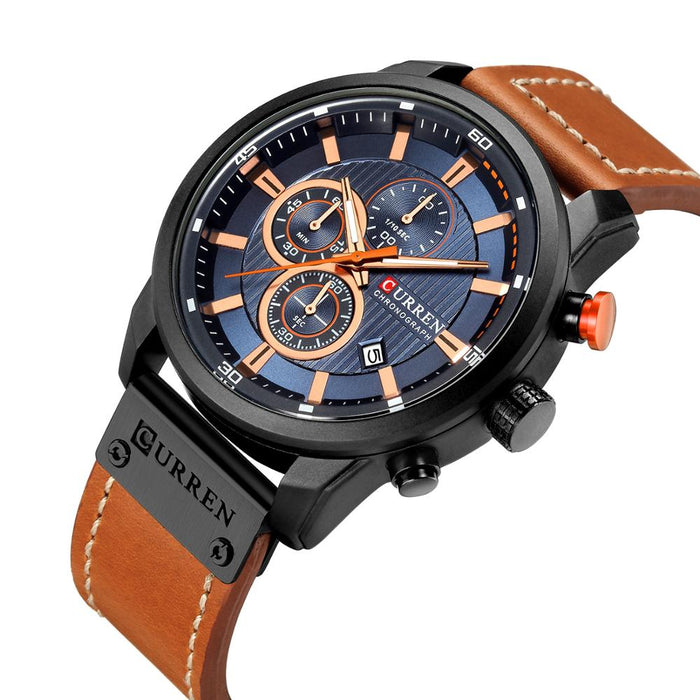 Reloj de marca superior para hombre, relojes con cronógrafo deportivo resistente al agua, relojes para hombre, reloj militar de lujo para hombre, reloj analógico de cuarzo