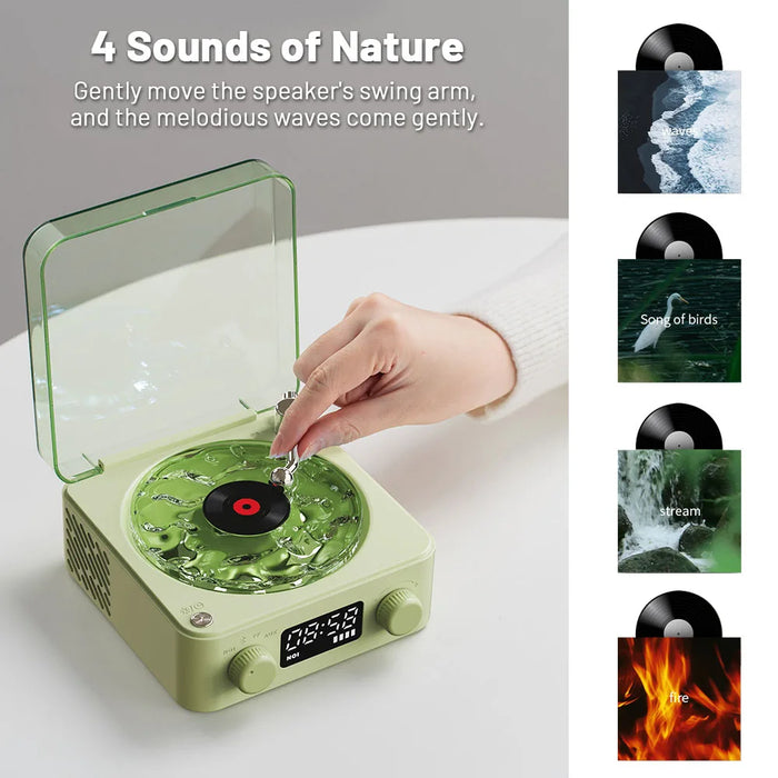 eThings  Mini Retro White Noise Bluetooth Speaker Portable Vintage Sleep Aid Bluetooth Speaker Subwoofer with RGB Light Support TF Card - eZthings USA WE SORT ALL THE CRAZIEST GADGETS, GIZMOS, TOYS & TECHNOLOGY, SO YOU DON'T HAVE TO.