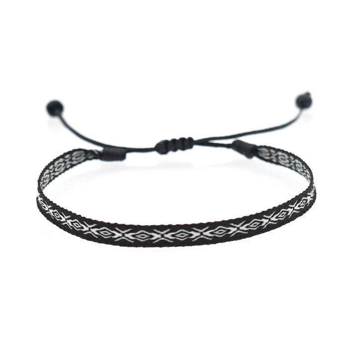 Bohemian style woven strap pure handmade woven bracelet