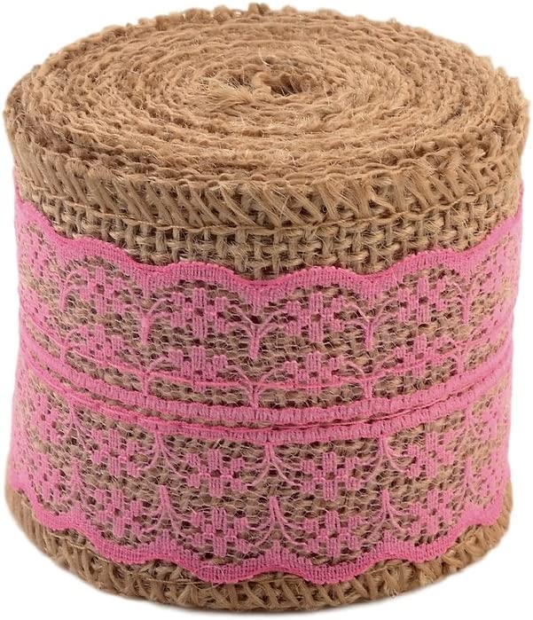 Decorative Designer Fabric Ribbons for Home Craft Projects and Gift Baskets (3 Yard, Dark Pink(2.4" Width)) - eZthings USA WE SORT ALL THE CRAZIEST GADGETS, GIZMOS, TOYS & TECHNOLOGY, SO YOU DON'T HAVE TO.