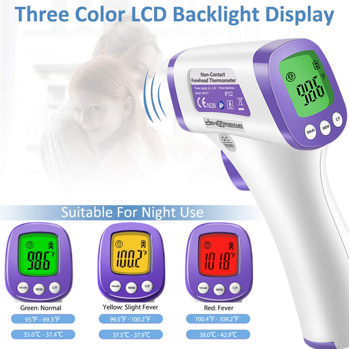 Heavy Duty Thermometer Infrared Forehead High Caliber Sensor No Contact with LCD Display for Medical Offices, Hospitals - eZthings USA WE SORT ALL THE CRAZIEST GADGETS, GIZMOS, TOYS & TECHNOLOGY, SO YOU DON'T HAVE TO.