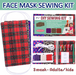 Breathable Fabric face Mask - DIY Sewing Patterns Material Crafts Set & Templates for Custom Face Covers - eZthings USA WE SORT ALL THE CRAZIEST GADGETS, GIZMOS, TOYS & TECHNOLOGY, SO YOU DON'T HAVE TO.