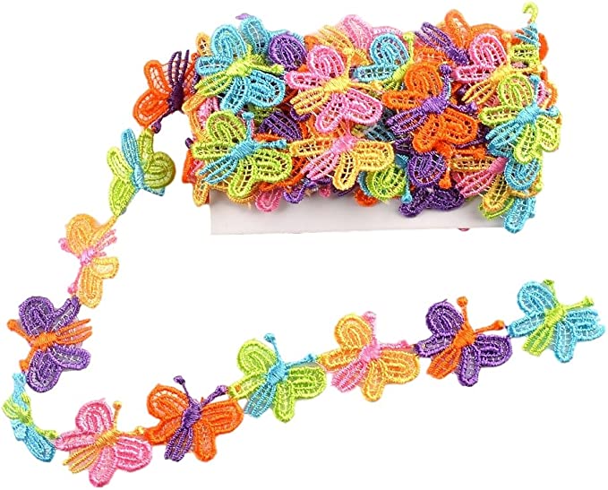 Designer Decorating Lace and Trims for Sewing and Craft Projects (3 Yard, Butterfly) - eZthings USA WE SORT ALL THE CRAZIEST GADGETS, GIZMOS, TOYS & TECHNOLOGY, SO YOU DON'T HAVE TO.
