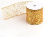 eZthings® Decorative Designer Sparkly Sheer Fabric Ribbons for Party Decor and Gift Baskets (10 Yard, Gold(3.5" Width)) - eZthings USA WE SORT ALL THE CRAZIEST GADGETS, GIZMOS, TOYS & TECHNOLOGY, SO YOU DON'T HAVE TO.