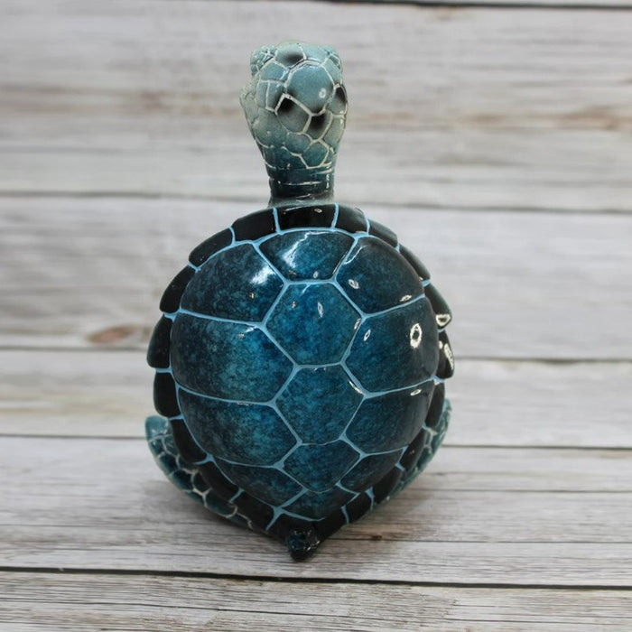 Resin decorative ornaments, meditation on sea turtles, turtle animal statues, decorations, resin crafts