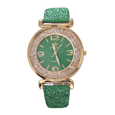 Reloj con mejores ventas, relojes de moda para mujer, relojes de pulsera de cuarzo de acero inoxidable con diamantes de imitación de cristal de lujo 