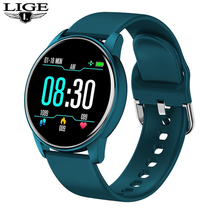 Reloj inteligente eThings para mujer, pronóstico del tiempo en tiempo Real, rastreador de actividad, Monitor de ritmo cardíaco, reloj inteligente deportivo para mujer, hombre para Android IOS