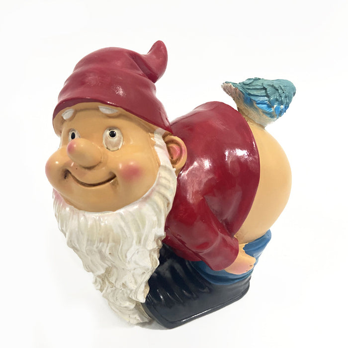 Adornos de jardín, artesanías de resina enana, estatuas de gnomos, regalos de Navidad para ancianos, adornos de resina 