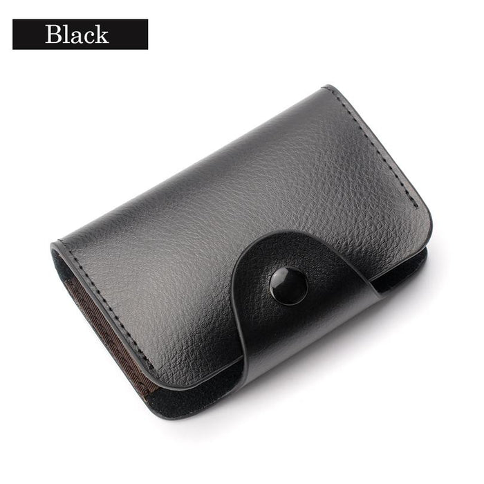 Genuine Leather Card Wallet for Men and Women Cowhide Business Card Holder Credit Card Purse