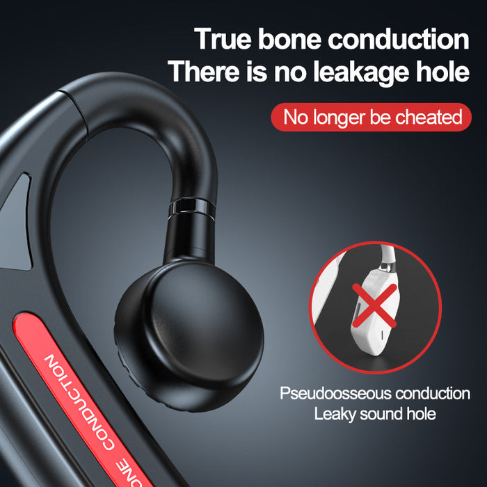 eThings Bluetooth Headset Real Bone Conduction Hanging Ear Type Non-In-Ear Business Sports Stereo