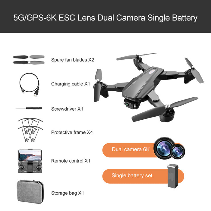 eThings R20 Cross-Border Drone GPS HD Aerial Photography 4K Dual-Camera Optical Flow Positioning Quadcopter 6K Return To Follow - eZthings USA WE SORT ALL THE CRAZIEST GADGETS, GIZMOS, TOYS & TECHNOLOGY, SO YOU DON'T HAVE TO.