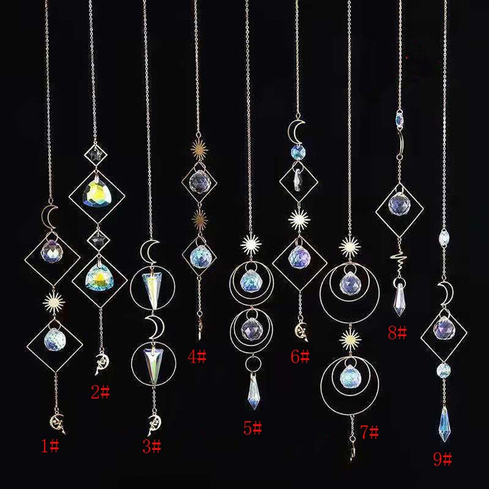 1PCS Crystal Suncatcher Ball Prisms Handmade Rainbow Maker Hanging Drop Pendants Wedding Home Garden Decor