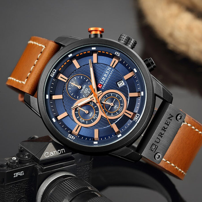 Reloj de marca superior para hombre, relojes con cronógrafo deportivo resistente al agua, relojes para hombre, reloj militar de lujo para hombre, reloj analógico de cuarzo