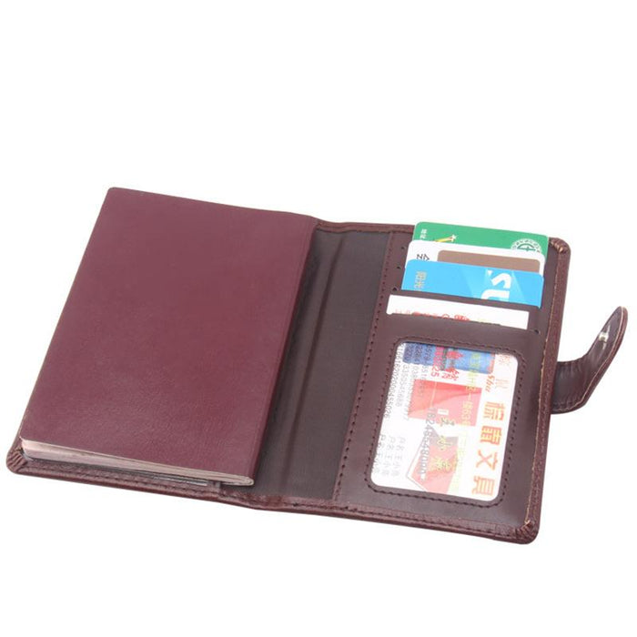 PU Leather Passport Cover Men Travel Wallet Credit Card Holder Cover Russian Driver License Wallet Document Case --BIH009 PM20