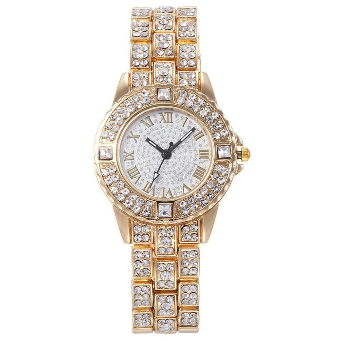 Correa de acero Gypsophila BS Net Red Watch DS Disi Ladies Diamond Watch para mujer 