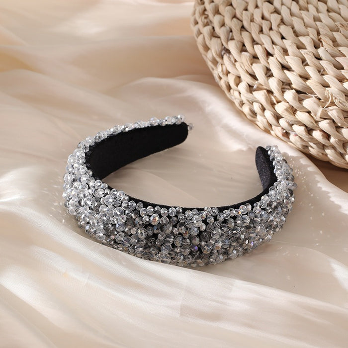 Fashionable Baroque handmade beaded crystal headbands