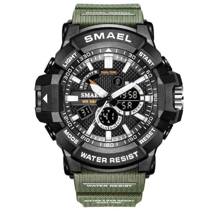 SKMEL 1809 Relojes para hombre Militar 50 m Reloj deportivo resistente al agua Camuflaje Stopwacth Reloj despertador LED para hombre 1809B relogio masculino Reloj para hombre