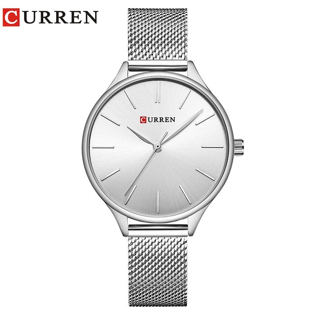 CURREN Women Watches Luxury Wrist watch Clock for Women Milanese Steel Lady Rose Gold Ladies Watch