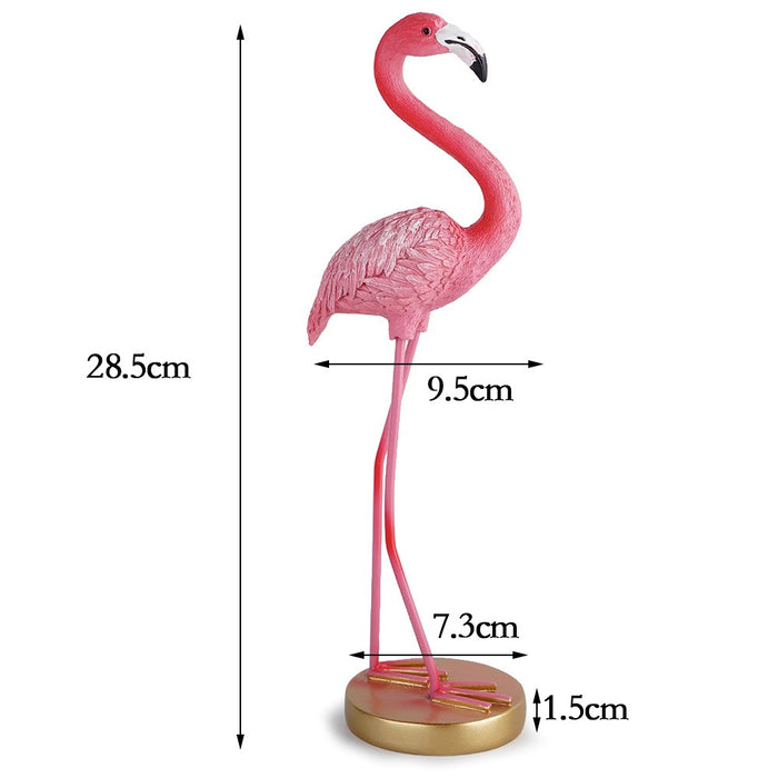 Minimalist flamingo resin home decor