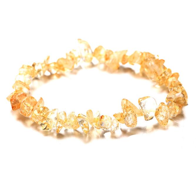 Irregular Crushed Stone Natural Stone Beaded Handmade Jewelry Natural Crystal Crushed Stone Bracelet