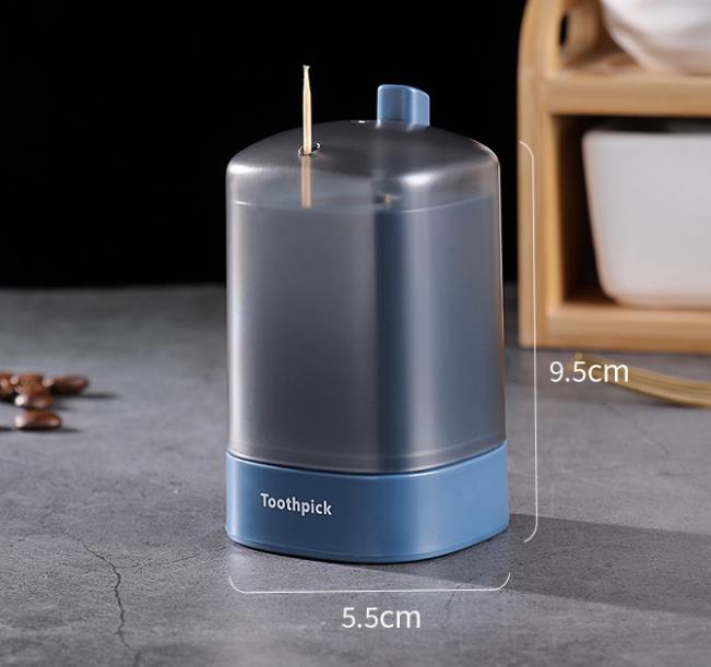 Automatic Pop-up Toothpick Box Portable Pop-up Toothpick Holder Container for Restaurant Kitchen Toothpicks Dispenser