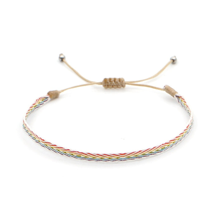 Bohemian style woven strap pure handmade woven bracelet