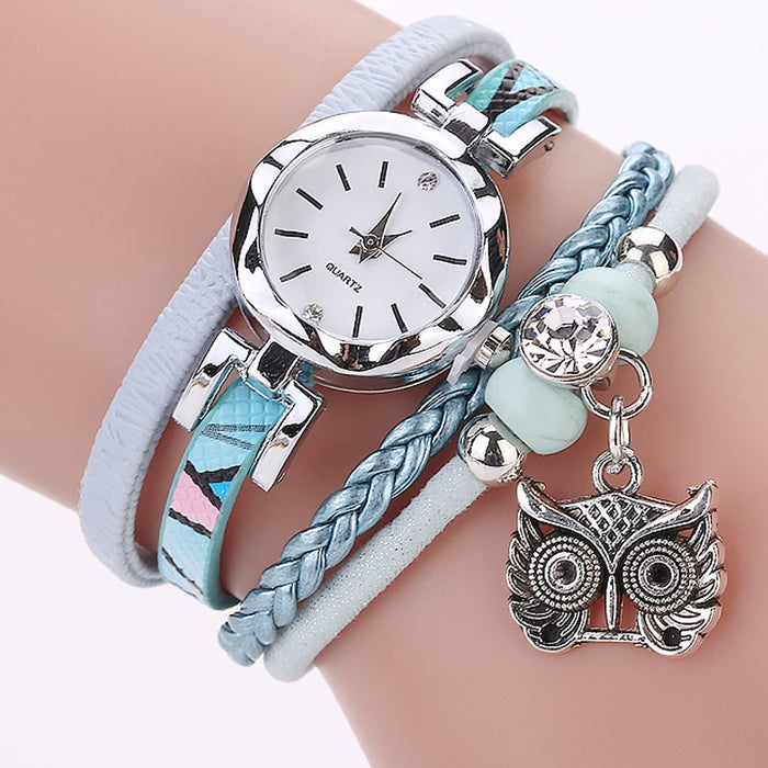 Lindo reloj de joyería para mujer, pulseras Vintage de moda, relojes, lindo reloj colgante de Metal 