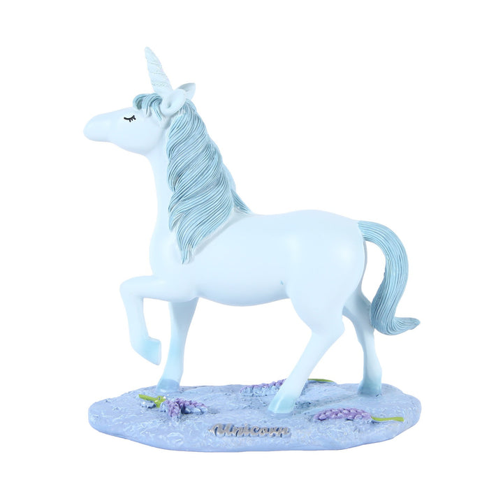 Blue unicorn resin handicraft pony ornament