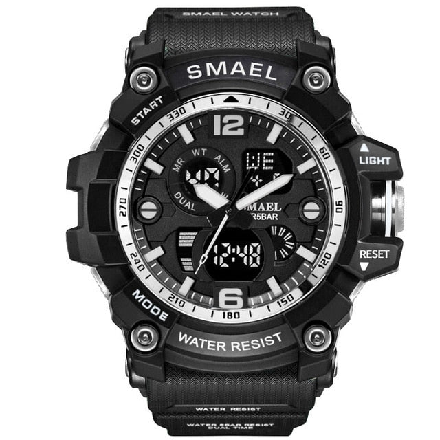 Reloj Digital SMAEL 1617B para hombre, relojes deportivos de cuarzo súper geniales para hombre, reloj de pulsera militar LED de marca de lujo para hombre xfcs