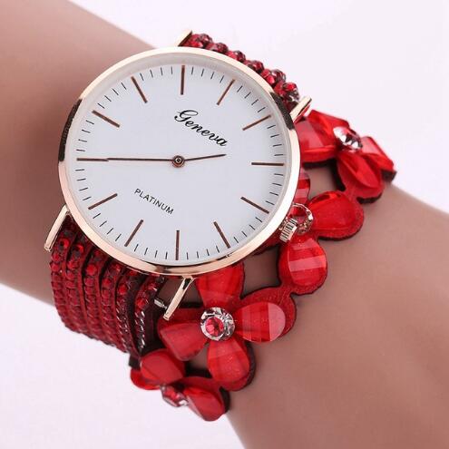 Reloj de pulsera para mujer Reloj de pulsera con diamantes de cristal