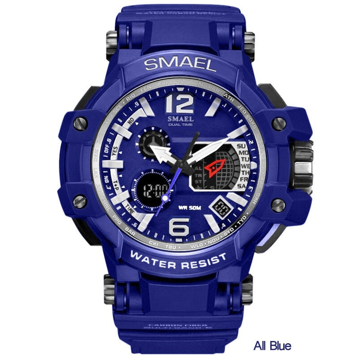 SMAEL 1509 reloj Digital de cuarzo para hombre, relojes deportivos para hombre, reloj de pulsera electrónico militar, reloj impermeable para hombre, relojes Masculino