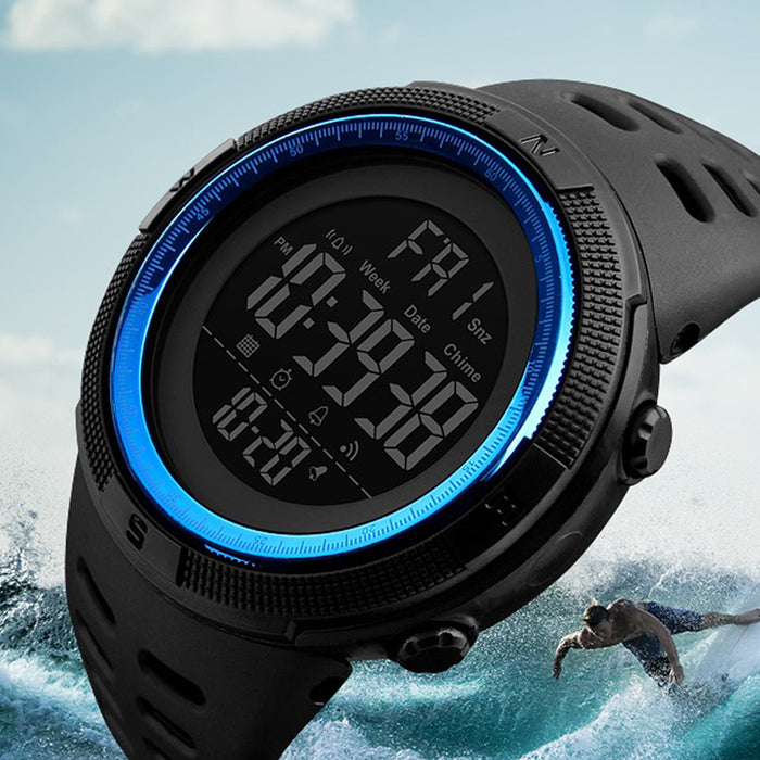 Relojes deportivos para hombre Buceo 50 m Reloj militar LED digital Relojes de pulsera electrónicos casuales de moda para hombres 