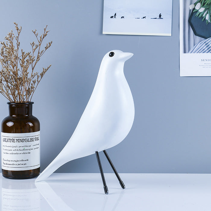 Ornaments Ins Soft Decoration Eames Bird Ornaments Resin Crafts Modern Minimalist Desktop Creative Home Decoration