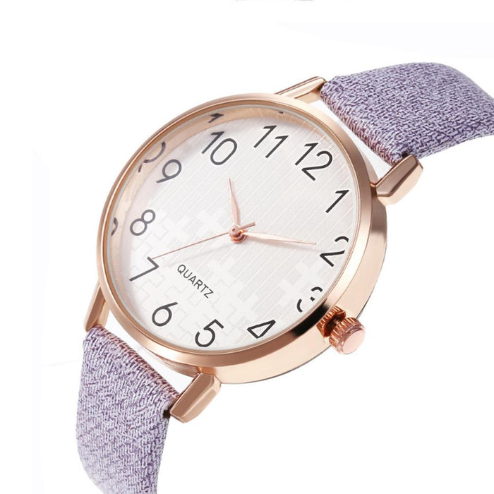 Relojes de mujer con esfera de números simples, reloj de cuarzo con correa de cuero para mujer, nuevo reloj de pulsera femenino a la moda, reloj de pulsera para mujer Zegarek Damski A30