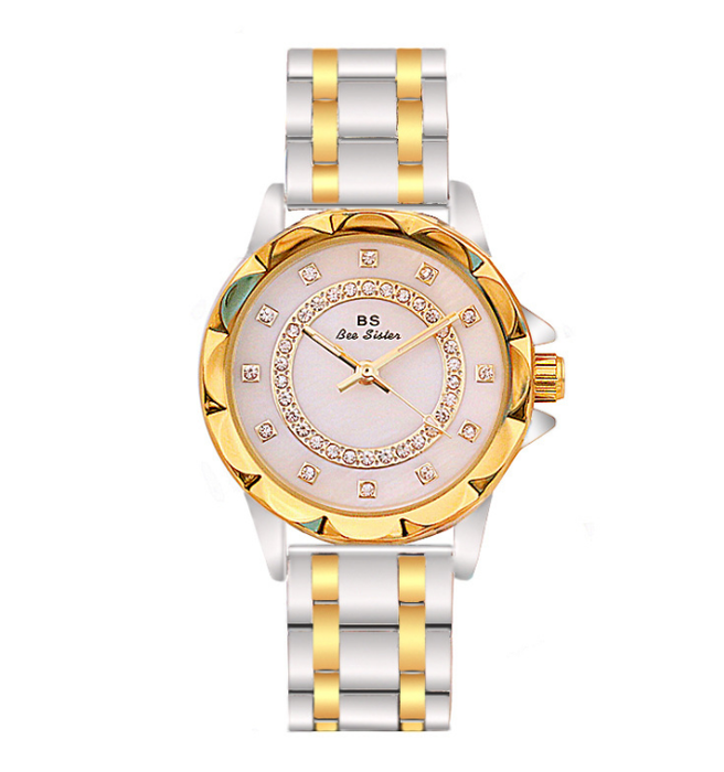 Reloj de marca de lujo con diamantes para mujer, relojes elegantes con diamantes de imitación para mujer, relojes de pulsera dorados para mujer, reloj femenino 