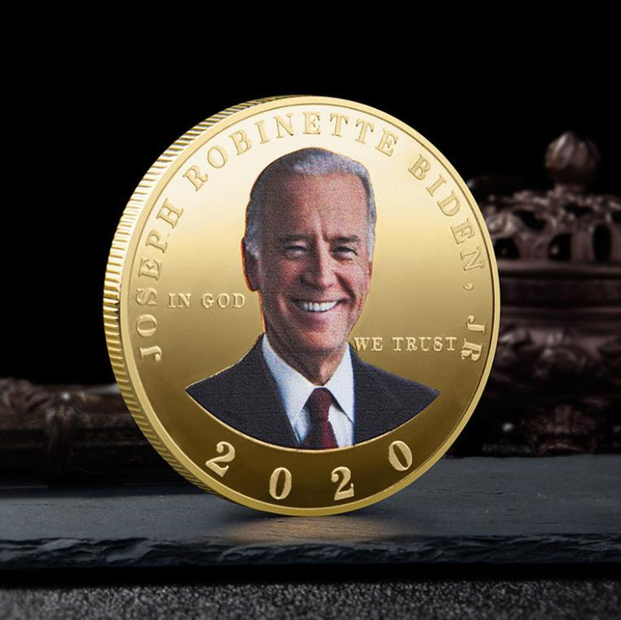 Moneda de Biden para las elecciones presidenciales de EE. UU. 