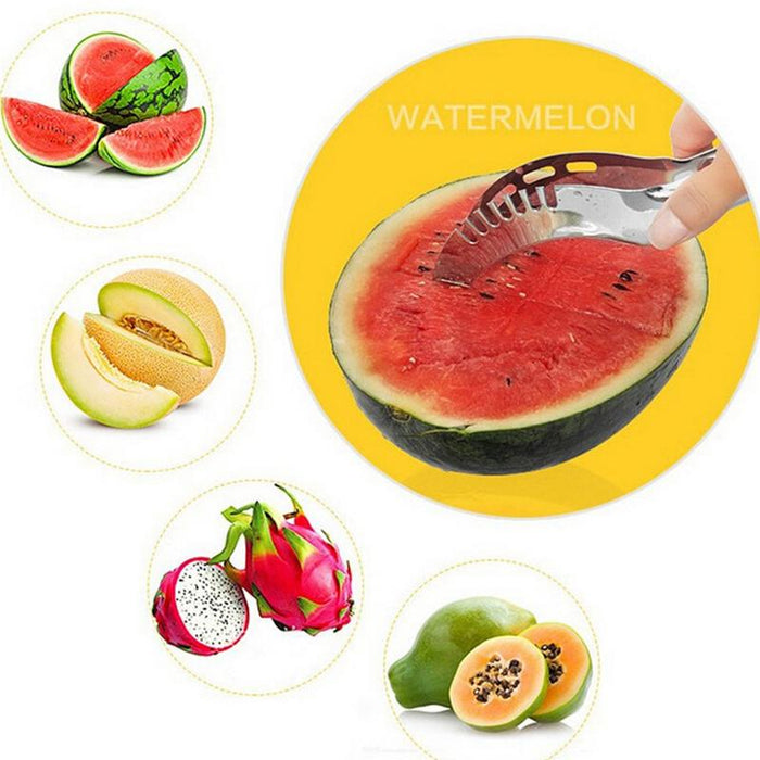 Stainless Steel Watermelon Slicer Corer Server Melon Smart Slicer Knife For Watermelon Cantaloupe Fruit Slicer kitchen Gadgets