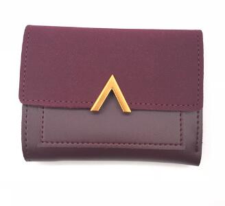 Cartera pequeña de cuero mate para mujer, Mini carteras y monederos famosos de marca de lujo para mujer, monedero corto para mujer, tarjetero 