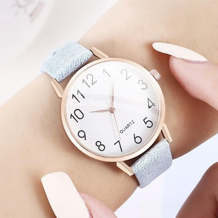 Relojes de mujer con esfera de números simples, reloj de cuarzo con correa de cuero para mujer, nuevo reloj de pulsera femenino a la moda, reloj de pulsera para mujer Zegarek Damski A30