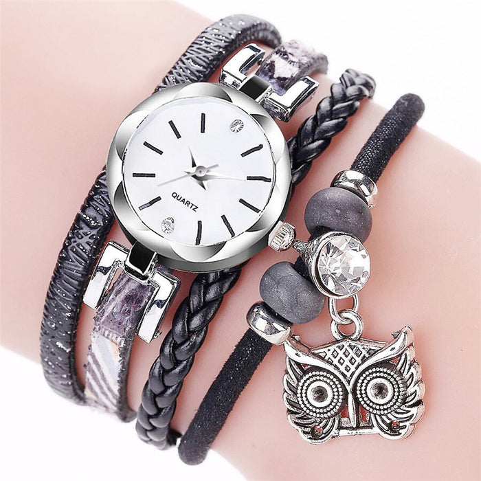 Lindo reloj de joyería para mujer, pulseras Vintage de moda, relojes, lindo reloj colgante de Metal 