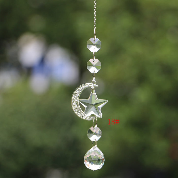 1PCS Crystal Suncatcher Ball Prisms Handmade Rainbow Maker Hanging Drop Pendants Wedding Home Garden Decor