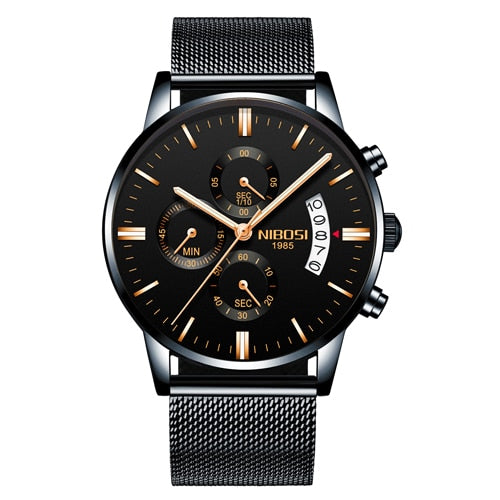 Relojes NIBOSI Relogio Masculino para hombre, relojes de lujo de marca famosa, reloj de vestir informal a la moda para hombre, relojes de pulsera militares de cuarzo Saat 