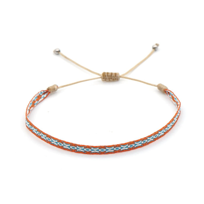 Bohemian style woven strap pure handmade woven bracelet