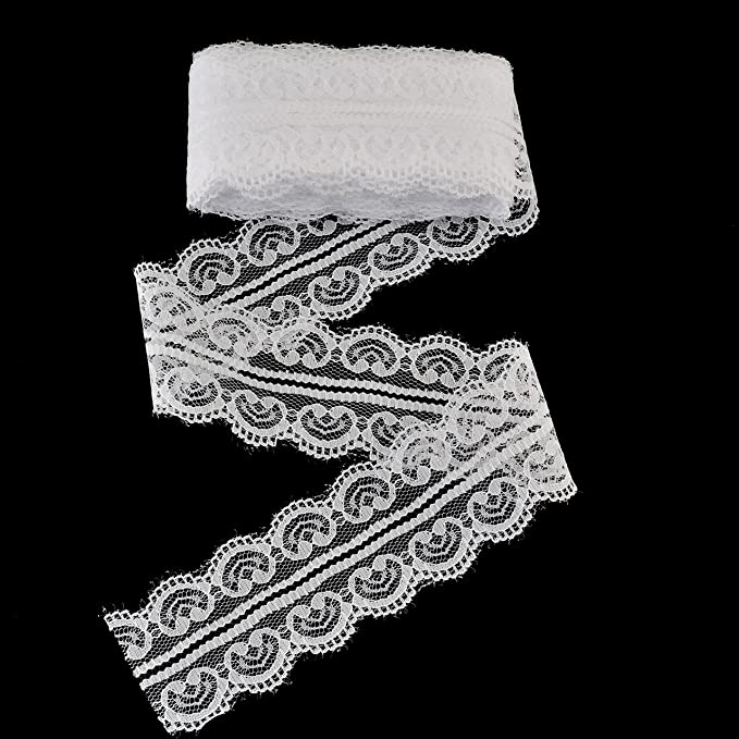 Designer Decorating Embroidered Lace and Trims for Sewing and DIY Craft Projects (10 Yard, Wedding White (1.8" Width)) - eZthings USA WE SORT ALL THE CRAZIEST GADGETS, GIZMOS, TOYS & TECHNOLOGY, SO YOU DON'T HAVE TO.