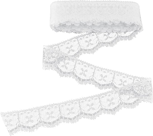 Designer Decorating Embroidered Lace and Trims for Sewing and DIY Craft Projects (10 Yard, Royal White (1.1" Width) - eZthings USA WE SORT ALL THE CRAZIEST GADGETS, GIZMOS, TOYS & TECHNOLOGY, SO YOU DON'T HAVE TO.