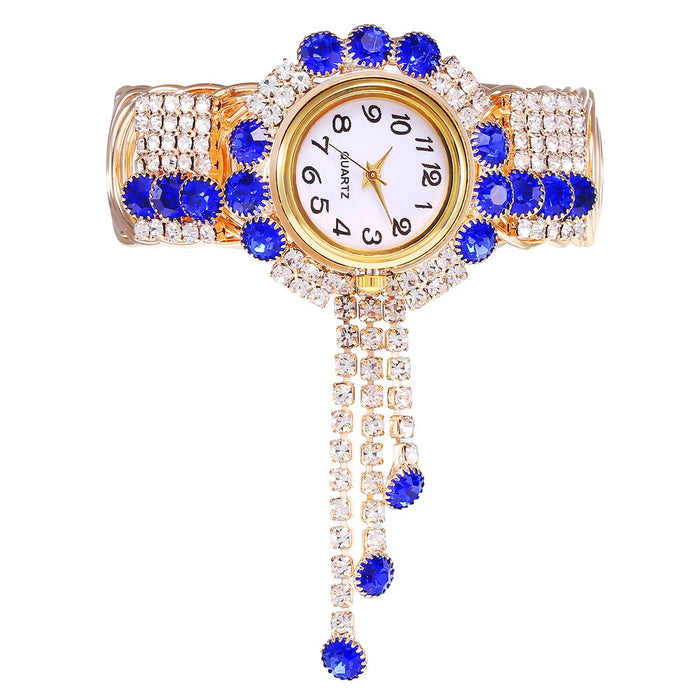 Reloj de pulsera de cuarzo con borlas creativas, de aleación de diamantes, nuevo, a la moda, estilo femenino