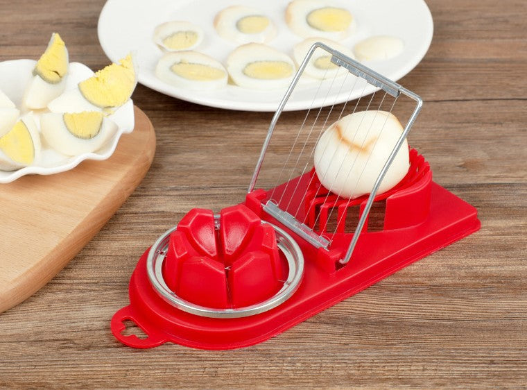 Cortador de huevos creativo, rebanador de huevos elegante, utensilios de cocina prácticos 