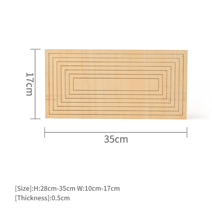 Pottery Tools Clay Plate Forming Molds Cutting Wooden Rail Strip Clay Plate Making Bowls Plates Crafts