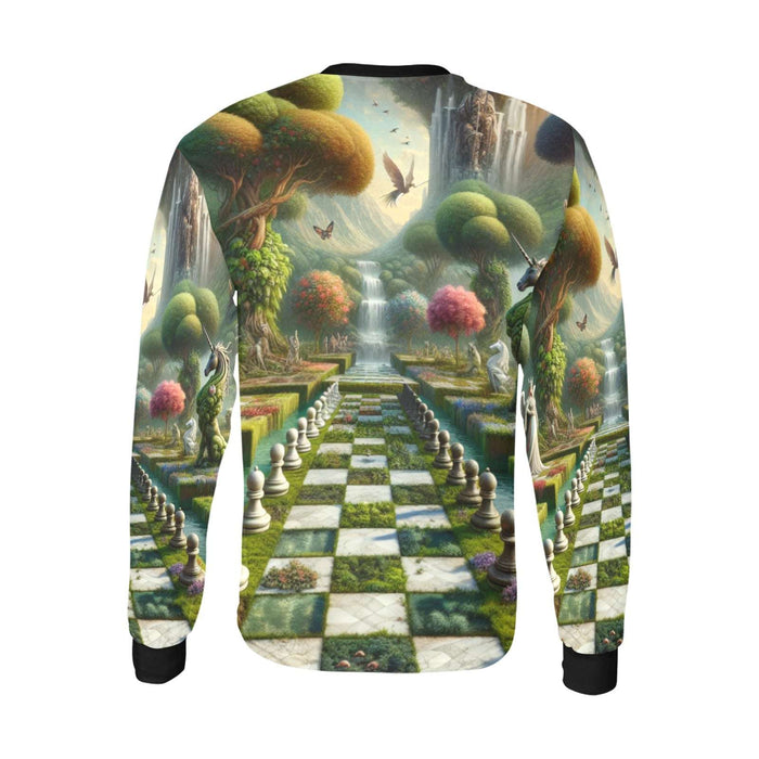 The sophistication of the Garden of Chess Fan Club Men's Long Sleeve T-shirt (ModelT51)