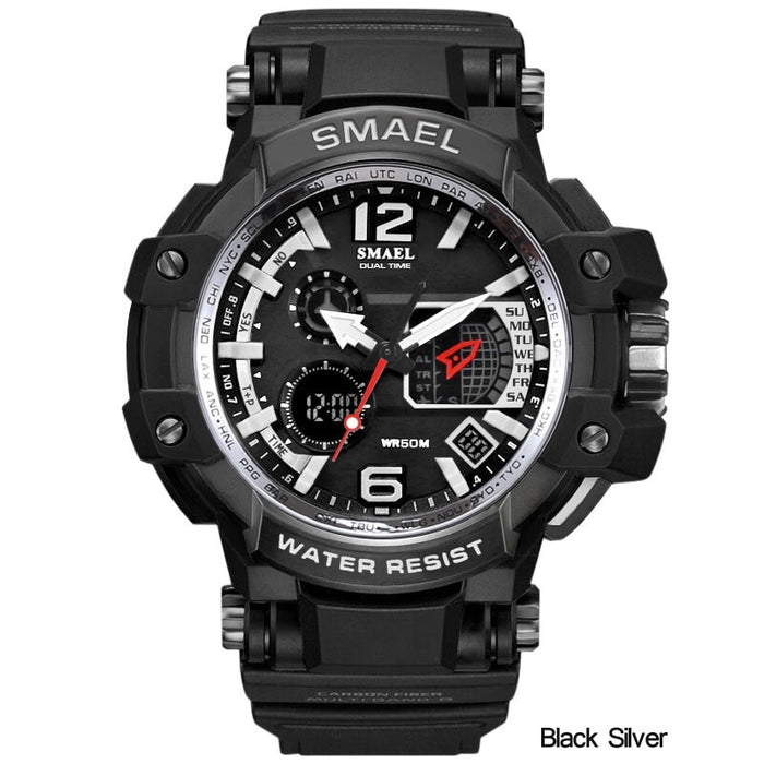 SMAEL 1509 reloj Digital de cuarzo para hombre, relojes deportivos para hombre, reloj de pulsera electrónico militar, reloj impermeable para hombre, relojes Masculino